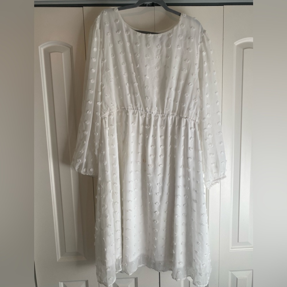 Plus Size White Dress